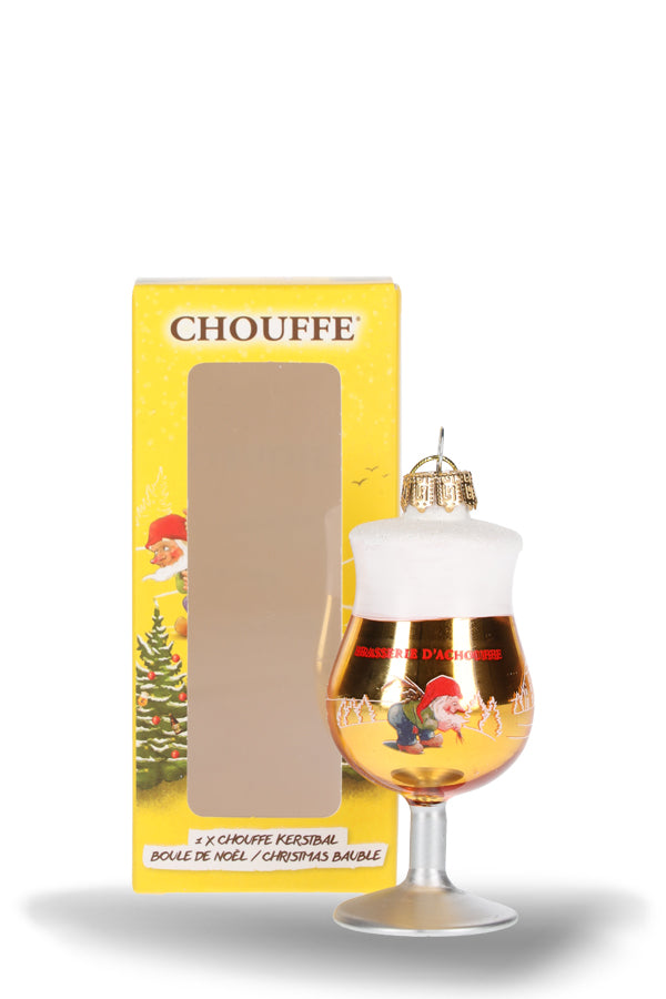 La Chouffe Christbaumschmuck Bierglas