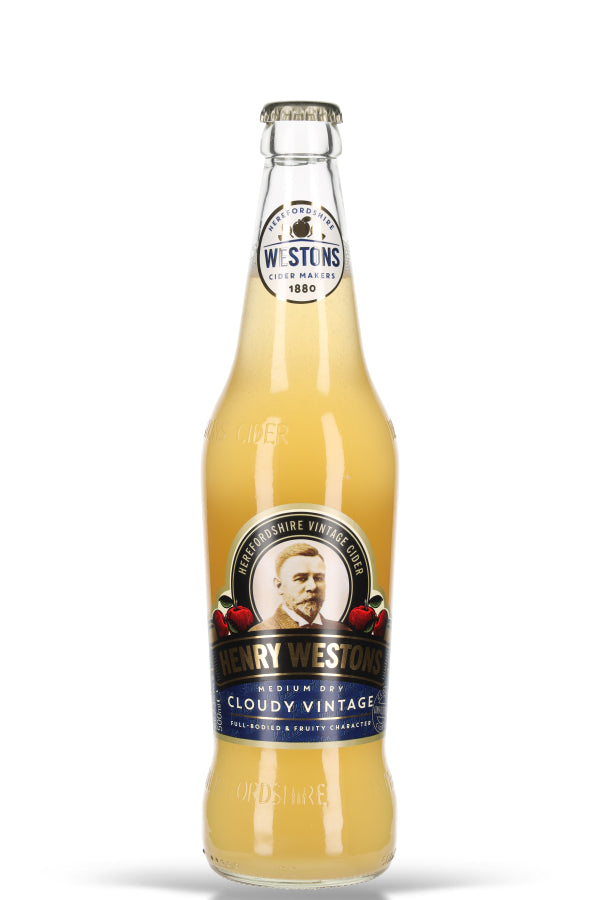 Henry Westons Medium Dry Cloudy Vintage Cider 7.3% vol. 0.5l - Beerlovers