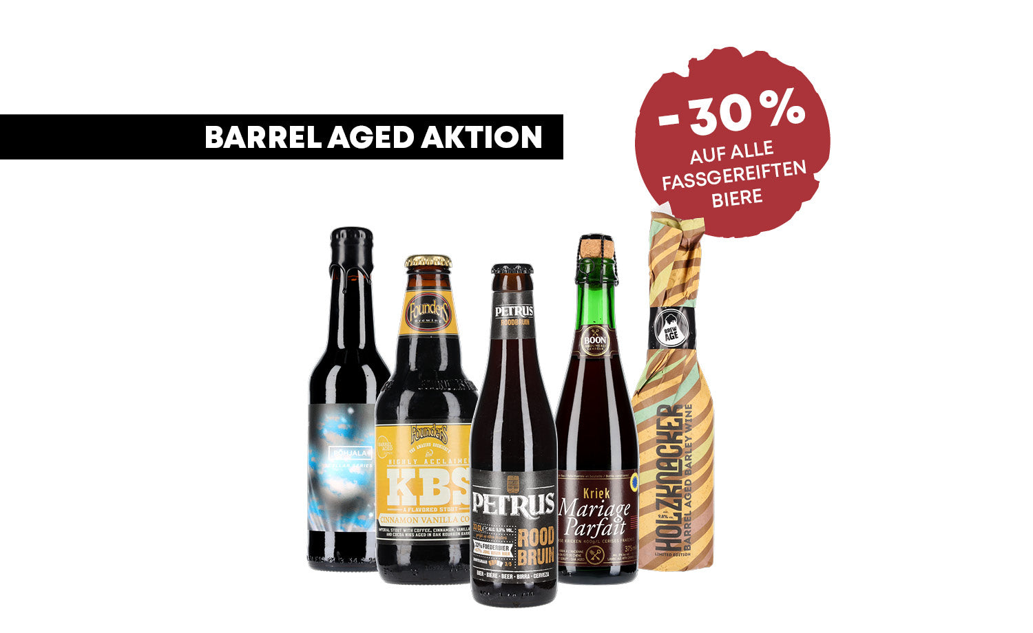 Mega Aktion auf fassgereifte Biere 