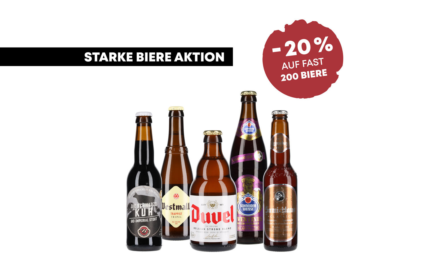 Alle starken Biere in Aktion und billiger